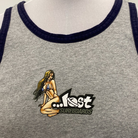 Vintage 90’s Lost Surfboards Retro Tank Top | Size Large - Picture 4 of 8